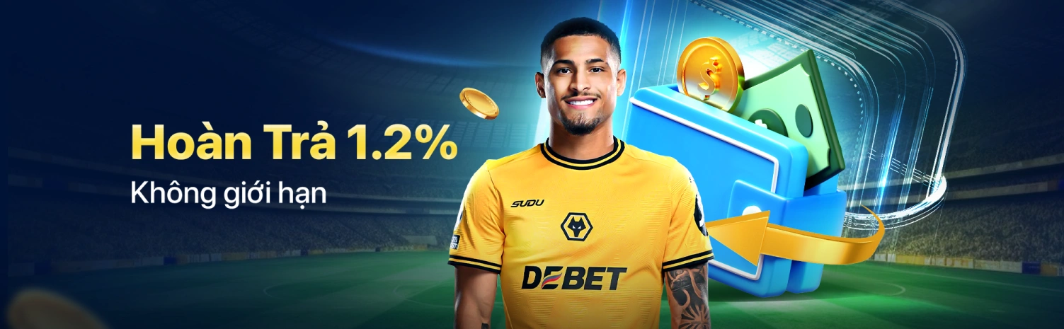 9BET hoàn trả 1,2% không giới hạn